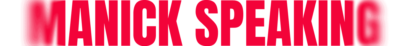 Manick Bhan's brand kit featuring logo, color palette, and branding elements.